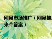 网易市场推广(网易推广员系统为什么上不去 网易高手速度来个答案) 网易市场推广(网易推广员系统为什么上不去 网易高手速度来个答案)
