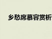 乡愁席慕容赏析意象（乡愁席慕容赏析）