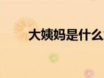 大姨妈是什么意思（姨妈巾是什么）