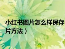 小红书图片怎么样保存(小红书图片怎么保存 小红书保存图片方法) 小红书图片怎么样保存(小红书图片怎么保存 小红书保存图片方法)