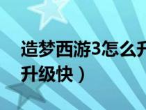 造梦西游3怎么升级快一点（造梦西游3怎么升级快）