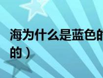 海为什么是蓝色的土味情话（海为什么是蓝色的）