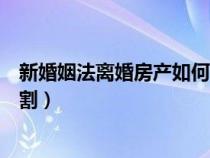 新婚姻法离婚房产如何分割财产(新婚姻法离婚房产如何分割) 新婚姻法离婚房产如何分割财产(新婚姻法离婚房产如何分割)