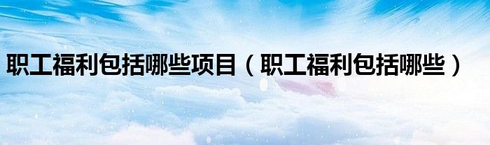 职工福利包括哪些项目（职工福利包括哪些）