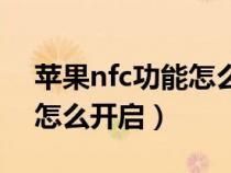 苹果nfc功能怎么开启校园卡(苹果nfc功能怎么开启) 苹果nfc功能怎么开启校园卡(苹果nfc功能怎么开启)