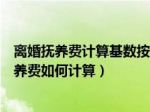 离婚抚养费计算基数按名义月收入还是实际月收入(离婚抚养费如何计算) 离婚抚养费计算基数按名义月收入还是实际月收入(离婚抚养费如何计算)