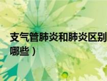 支气管肺炎和肺炎区别哪个严重（支气管肺炎和肺炎区别有哪些）