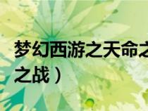 梦幻西游之天命之战第一季（梦幻西游之天命之战）