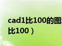 cad1比100的图怎么画(cad比例怎么设置1比100) cad1比100的图怎么画(cad比例怎么设置1比100)
