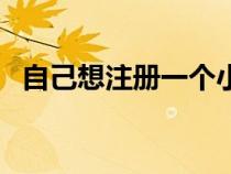 自己想注册一个小公司（营业执照多少钱）