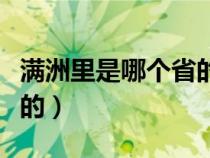 满洲里是哪个省的城市地图（满洲里是哪个省的）