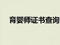 育婴师证书查询官网（育婴师证书查询）