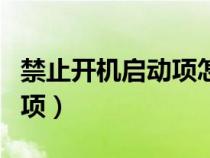 禁止开机启动项怎么设置（怎样关闭开机启动项）