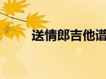 送情郎吉他谱g调（送情郎吉他谱）