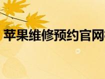 苹果维修预约官网杭州（苹果维修预约官网）