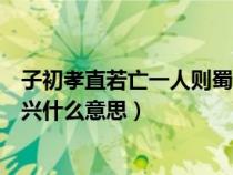 子初孝直若亡一人则蜀汉难兴(子初孝直若亡一人则汉室难兴什么意思) 子初孝直若亡一人则蜀汉难兴(子初孝直若亡一人则汉室难兴什么意思)