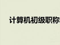 计算机初级职称评定（计算机初级职称）