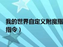 我的世界自定义附魔指令大全基岩版(我的世界自定义附魔指令) 我的世界自定义附魔指令大全基岩版(我的世界自定义附魔指令)