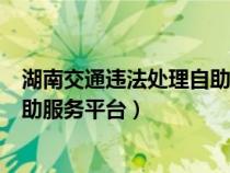 湖南交通违法处理自助服务平台下载(湖南交通违法处理自助服务平台) 湖南交通违法处理自助服务平台下载(湖南交通违法处理自助服务平台)