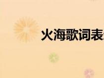 火海歌词表达意思（火海歌词）