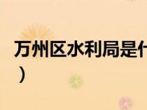 万州区水利局是什么单位（水利局是什么单位）