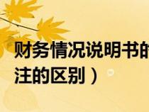 财务情况说明书的含义（财务情况说明书与附注的区别）