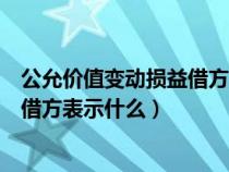 公允价值变动损益借方是收益还是损失(公允价值变动损益借方表示什么) 公允价值变动损益借方是收益还是损失(公允价值变动损益借方表示什么)