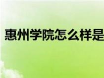 惠州学院怎么样是211吗（惠州学院怎么样）