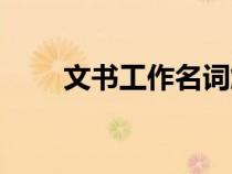 文书工作名词解释（文书工作职责）
