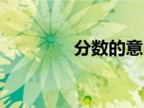 分数的意义（分数的性质）
