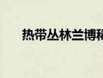 热带丛林兰博稀有吗（热带丛林兰博）