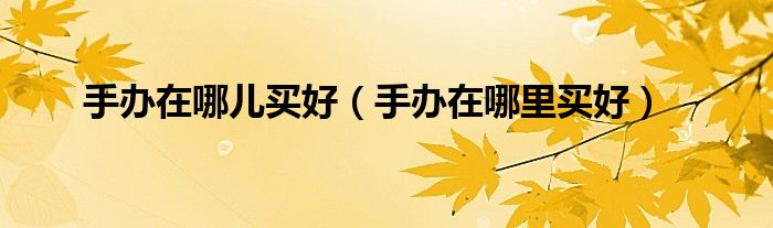 手办在哪儿买好（手办在哪里买好）