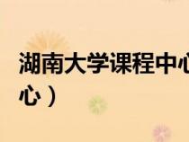 湖南大学课程中心网站论坛（湖南大学课程中心）