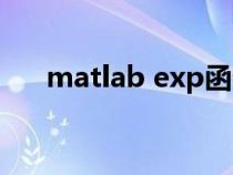 matlab exp函数用法（matlab exp）