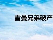 雷曼兄弟破产影响（雷曼兄弟破产）