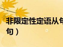 非限定性定语从句用法总结（非限定性定语从句）