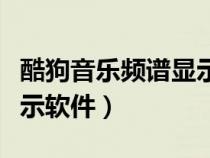 酷狗音乐频谱显示软件错误（酷狗音乐频谱显示软件）