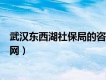 武汉东西湖社保局的咨询电话是多少（武汉东西湖社保局官网）