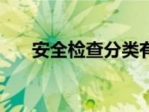 安全检查分类有哪些（安全检查分类）