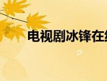 电视剧冰锋在线观看（电视剧 冰锋）