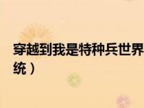 穿越到我是特种兵世界的小说带系统(我是特种兵之军神系统) 穿越到我是特种兵世界的小说带系统(我是特种兵之军神系统)