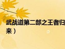 武战道第二部之王者归来有上映吗(武战道第二部之王者归来) 武战道第二部之王者归来有上映吗(武战道第二部之王者归来)