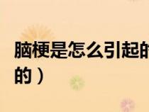 脑梗是怎么引起的怎么治疗（脑梗是怎么引起的）