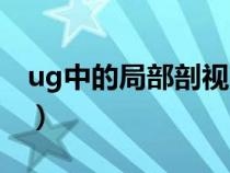 ug中的局部剖视图（ug局部剖视图画法步骤）