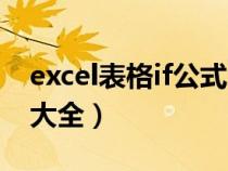 excel表格if公式怎么运用(excel表格if公式大全) excel表格if公式怎么运用(excel表格if公式大全)