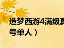 造梦西游4满级真号大全（造梦西游4满级真号单人）