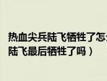 热血尖兵陆飞牺牲了怎么回忆(热血尖兵陆飞的结局是什么 陆飞最后牺牲了吗) 热血尖兵陆飞牺牲了怎么回忆(热血尖兵陆飞的结局是什么 陆飞最后牺牲了吗)