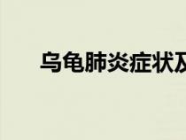 乌龟肺炎症状及表现（乌龟肺炎症状）