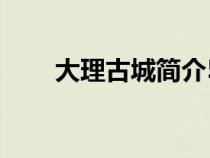 大理古城简介50字（大理古城简介）