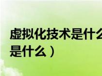 虚拟化技术是什么意思举例说明（虚拟化技术是什么）